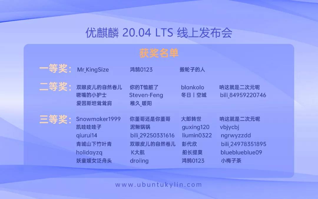 以梦为码，众智未来—优麒麟20.04线上发布会圆满举行！